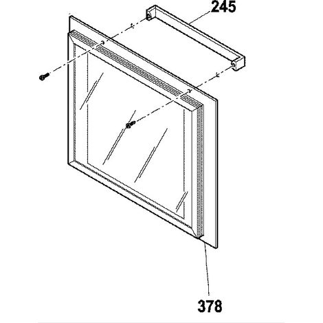 PORTE VERRE CAVE A VIN SPXV24 POUR REFRIGERATEUR SCHOLTES - C00277514