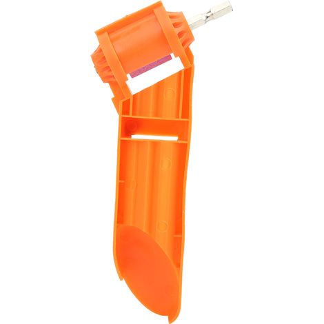 Tragbarer Bohrerschärfer für gerade und spiralförmige Schäfte, elektrische Schleifmaschine, Schärfwerkzeug, Orange (1/5)