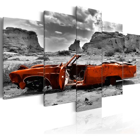 Quadro - Macchina arancione - 200x100 (1/4)