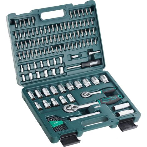 Mannesmann - M98415 – Set chiavi a tubo, 115 pz., 1/4 e 1/2 (1/5)