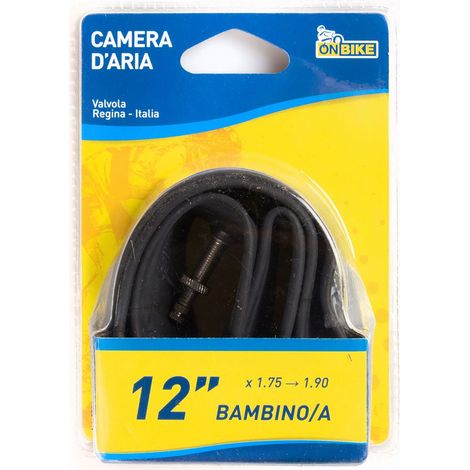 ON BIKE Camera d'Aria Bici 12 x 1.75 1.90 E T R O 47-203 Valvola Bambini (1/2)