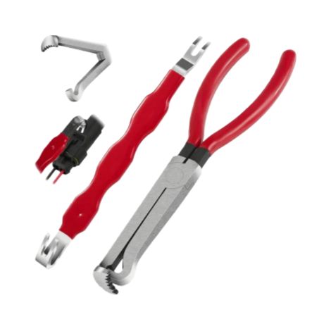Pliers De Deconnexion Electrique - 2 Pièces - Pour Connecteurs Automobiles - Embouts À Verrouillage Par Pression - Usage En Espaces Restreints