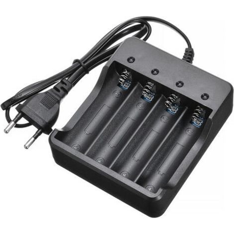 Chargeur Rapide pour Batterie AA, AAA. Convient aux Batteries : 10440, 14500, 17670, 18650, 18700. (1/4)