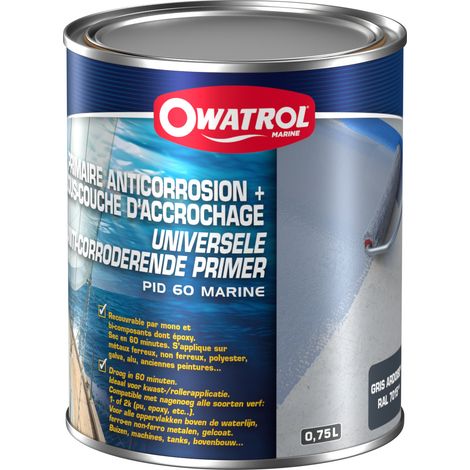 Owatrol-PID 60-Primaire universel anticorrosion-Gris (RAL 7015) 0.75 litre