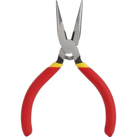 Pince à bec long de 1 pouce, pince à bec effilé, outil coupe-fil avec poignée pour bijoux (1/5)