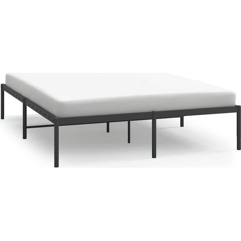 Maison Exclusive - Estructura de cama sin colchón metal negro 140