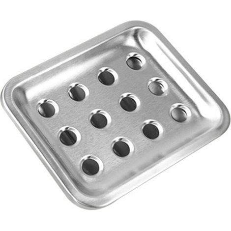 Porte-savon en acier inoxydable 304, porte-savon de salle de bain à double couche avec système d'égouttage, porte-savon pour huiles essentielles (1/5)