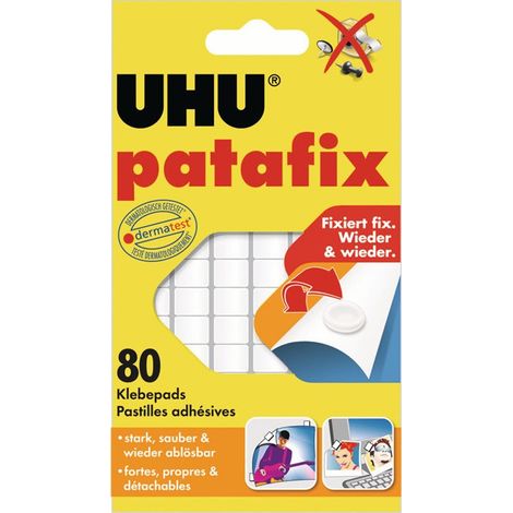 UHU Patafix pastillas adhesivas reposicionables blancas para oficina