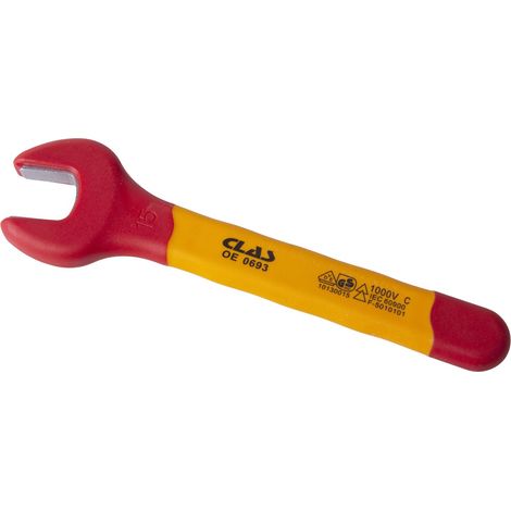 Clé plate isolée 15mm - OE 0693 - CLAS Equipements
