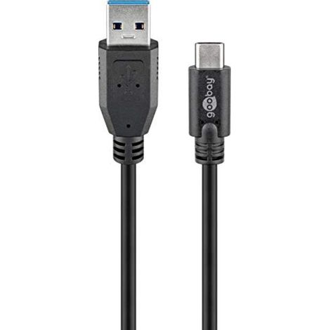 Cavo di ricarica da USB-C™ a USB A 3.0 con sincronizzazione e ricarica Super Speed, spina USB 3.0 (tipo A)  Spina USB-C™. Lunghezza del Cavo 0.15 m (1/5)