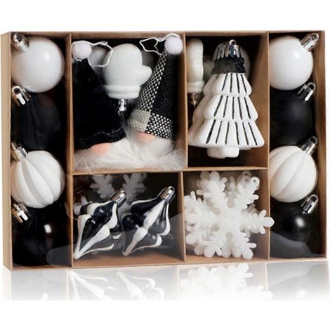 32-teiliger bruchsicherer Weihnachtsbaumschmuck aus Holz für festliche Stimmung (1/5)