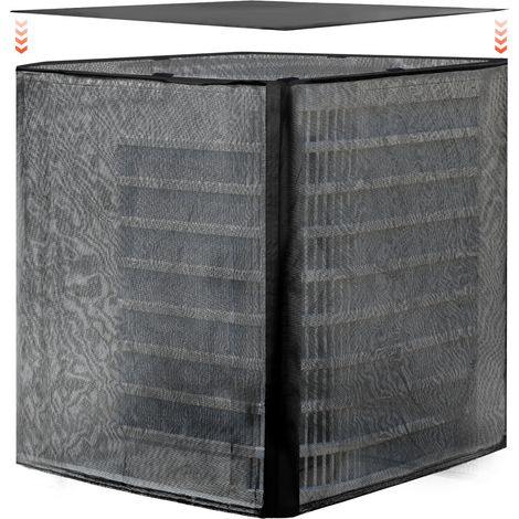 VEVOR Copertura per Aria Condizionata da Esterno 91,4 x 91,4 x 101 cm, Copertura Protettiva da Detriti Pioggia per Condizionatore, Tessuto in Poliestere Rete in PVC, Misura Universale