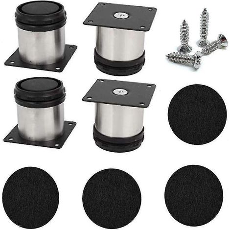 Pieds de meubles réglables, pieds en métal de 5 cm pour meubles et armoires (1/5)
