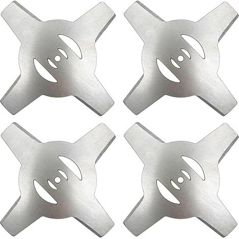 Rasenmäherzubehör, Gartengerätezubehör, 4-teiliges Set, 4-Zahn-Metallklinge für elektrische Freischneider (1/5)