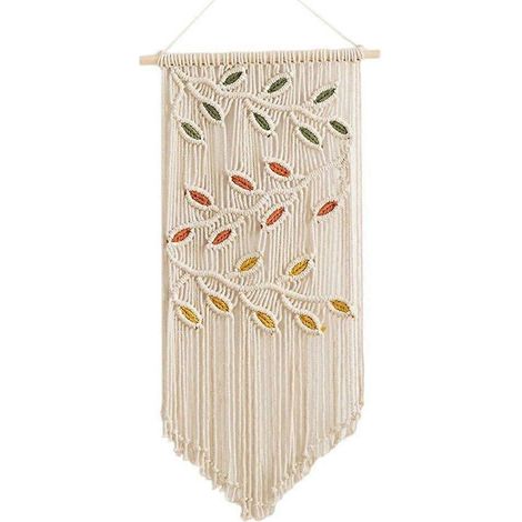Handgewebter Wandteppich, Makramee-Wandteppich, dekorativer Wandbehang für Boho-Wohndekoration (1/5)