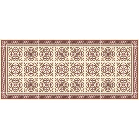 Vinyl-Mosaik-Teppich 50x112cm - Kastanienbraun