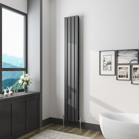 1800x272mm Vertical Tall Upright Central Radiators Double Anthracite Flat Panel Radiator
