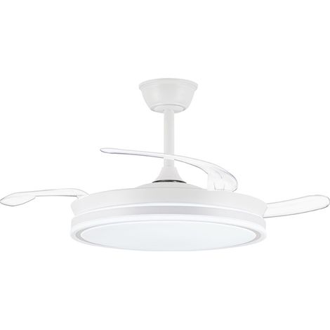 Ventilateur de plafond avec lumière 72W LED pales rétractables (1/5)