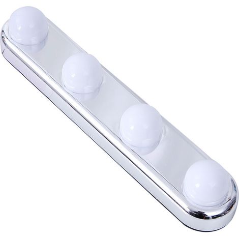 Lichter für Spiegel, Make-up-Licht für den Vorderspiegel, Wandlampe, Badezimmerleuchte, Foto-Frontlampe mit 4 LED-Lampen und leistungsstarken Saugnäpfen, Sternenlicht