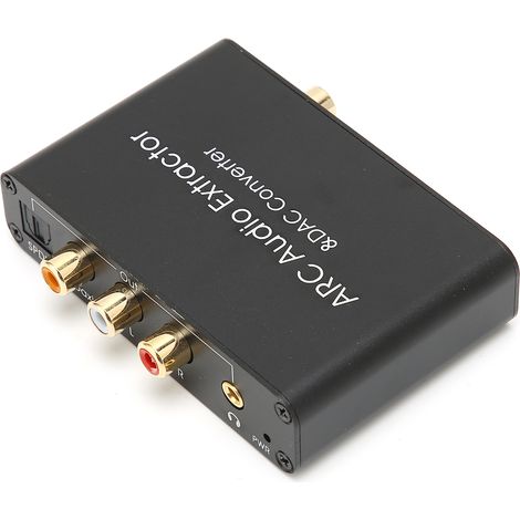 Convertisseur HDMI vers RCA Audio, Adaptateur DAC pour Téléviseurs et Systèmes Home Cinéma (1/5)