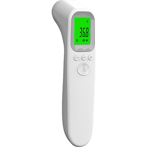 Thermomètre Frontal Numérique sans Contact à Infrarouge, Appareil de Mesure Électronique la Température Corporelle, Rétroéclairage 3 Couleurs (1/5)