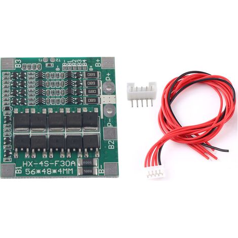 30A PCB-Schutzplatine für 18650 14,8V Li-Ionen-Akkus mit Balancerkabeln (1/5)