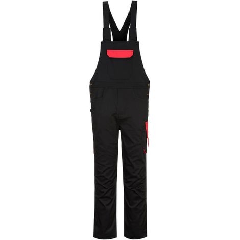 Peto de trabajo anti-arañazos con acceso laterales PW2 XXXL Negro/Rojo
