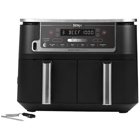 Ninja – Friteuse électrique à air chaud 9,5L – Puissance 2600W – 2 zones de cuisson indépendantes – Écran tactile LED – Panier amovible compatible lave-vaisselle (1/5)
