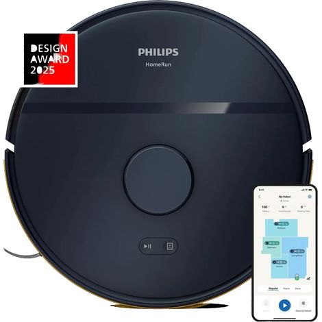 Philips Série 2000 Aspirateur Robot Bleu Marine Puissant
