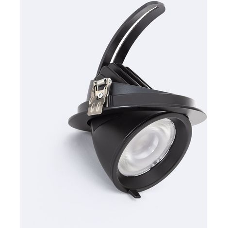 LED Downlight Einbaustrahler Schwenkbar Rund 24W Chip OSRAM 120 lm/W Schwarz LIFUD No Flicker No Flicker 4000K Neutralweiß