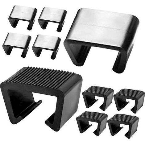 Clips pour canapé en rotin, clips pour mobilier d'extérieur, compatibles avec les ensembles de canapés de patio, lot de 10. (1/5)