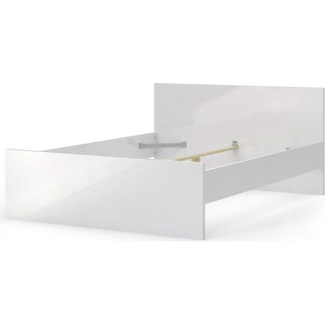 Nada Bett 140 190 cm weiss hochglanz. (1/4)