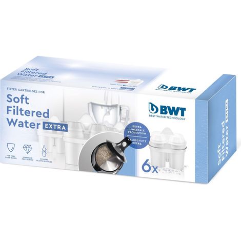 BWT 814560 Pack 6 Cartouches Filtrantes Blanc Compact (1/3)