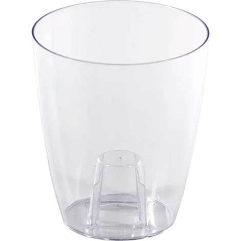 Maceta coubi orchid 2,4l., dimensiones (mm) 160x160x183, color transparente