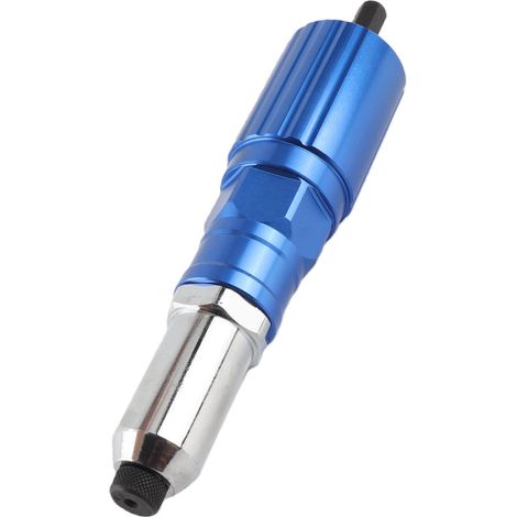 Adaptateur de rivetage alliage aluminium pour perceuse visseuse électrique, kit 3 pièces avec poignée et clé, rivets aveugles Ø2.4-4.8mm, bricolage menuiserie usine (1/5)