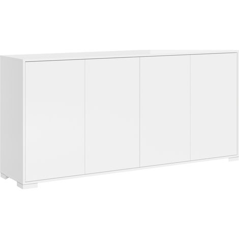 Madia 4 ante 172x40x83 cm Lumina bianco lucido