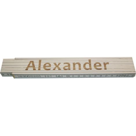 Zollstock Alexander 2 m weiß Zollstock