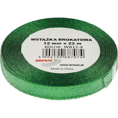 Cinta verde brillante de 12 mm x 22 m