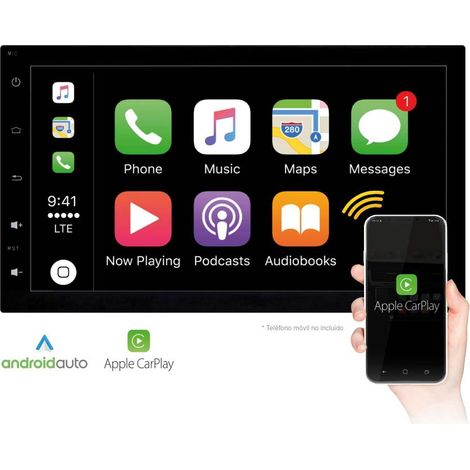 Autoradio Blugy 7" avec voiture sans fil CarPlay Android, Bluetooth, USB, DSP… (1/4)