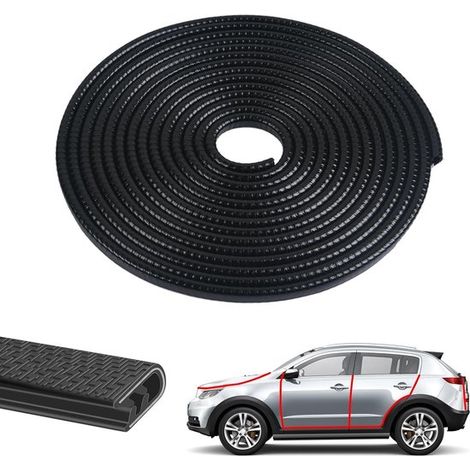 Protezione perimetrale portiera auto 10 metri，protezione perimetrale in gomma nera a forma di U，guarnizione per finestrino e bagagliaio (1/5)