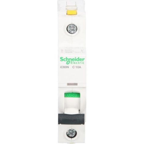 Interruptor automático 1P C 10A 6kA CA iC60N-C10 Acti9 A9F04110