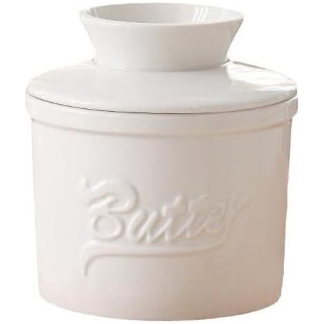 QORVA-1 pot à beurre en céramique, pot à fromage scellé avec couvercle, boîte à beurre créative occidentale