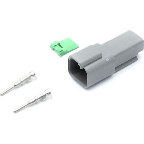 Conector macho de 2 pines para farolas de carretera (1/2)