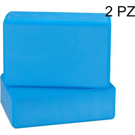 Blocchi Yoga Mattoncini in Schiuma per Yoga Pilates Fitness - Set 2 Pezzi (1/5)