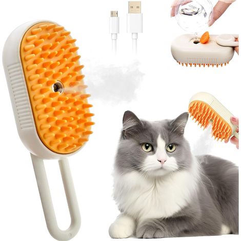 Jiajia AI, Brosse Vapeur Chat Brosse Chat 3 En 1 pour jardin, terrasse et extérieur (1/5)