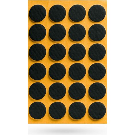 Filzgleiter Ø 22 x 3 mm selbstklebend schwarz (1/2)