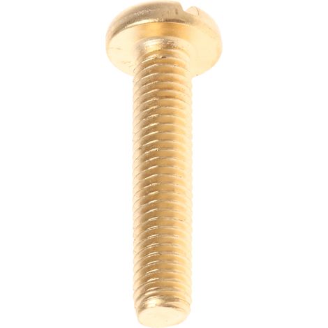 Vis à métaux RS PRO M5 à tête Cylindrique fendue en Laiton, 25mm ( Prix pour Sachet de 100 ) (1/2)