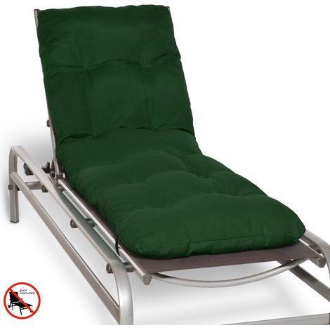 Beautissu – Coussin bain de soleil 190x60x8 cm – Tissu 220g/m² – Garnissage mousse polyuréthane – 2 sangles de fixation