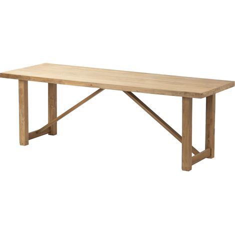 Esstisch aus Naturholz 220x80x75 cm (1/5)