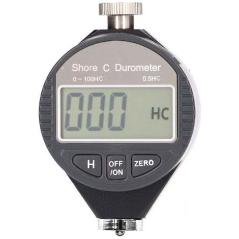 Portable Digital Hardness Tester, 0-100 Shore A/C/D Durometer with LCD Screen for Rubber, Tire, Plastic, Thermal Plastic, Flooring (C),